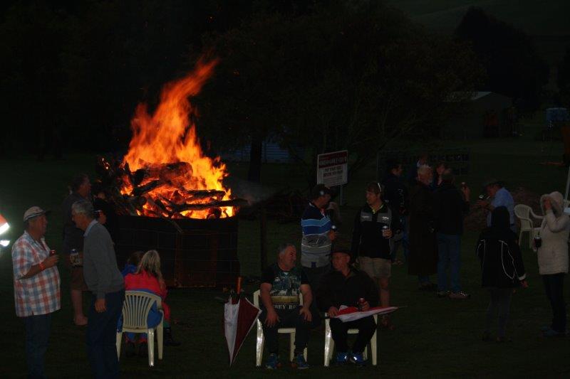 evening campfire